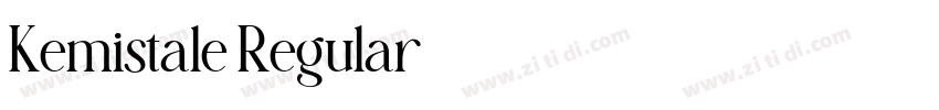 Kemistale Regular字体转换